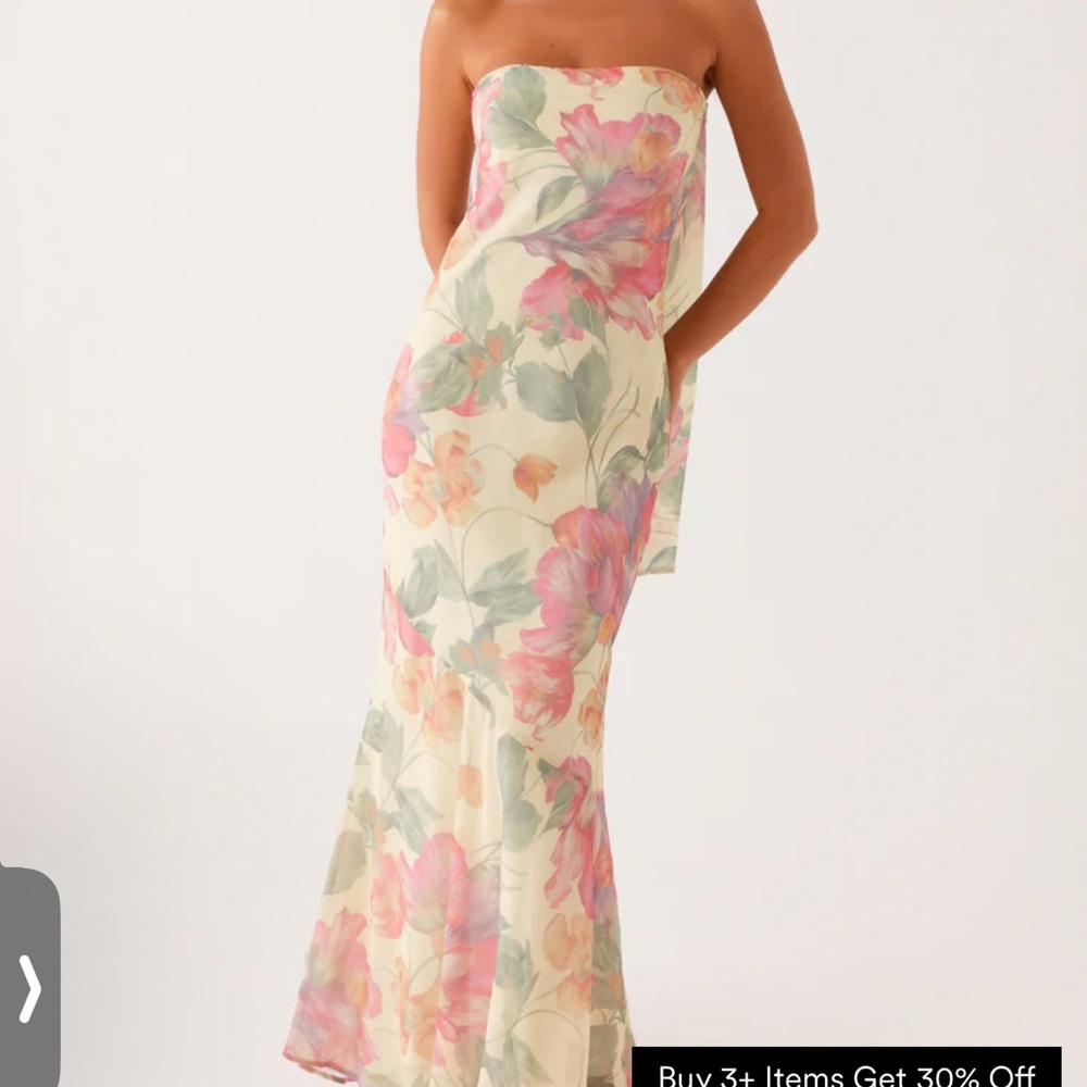 Peppermayo Under The Pagoda Maxi Dress - Yellow Peony